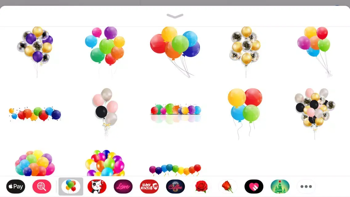 Capturas de pantalla de Colorful Balloons Text Sticker