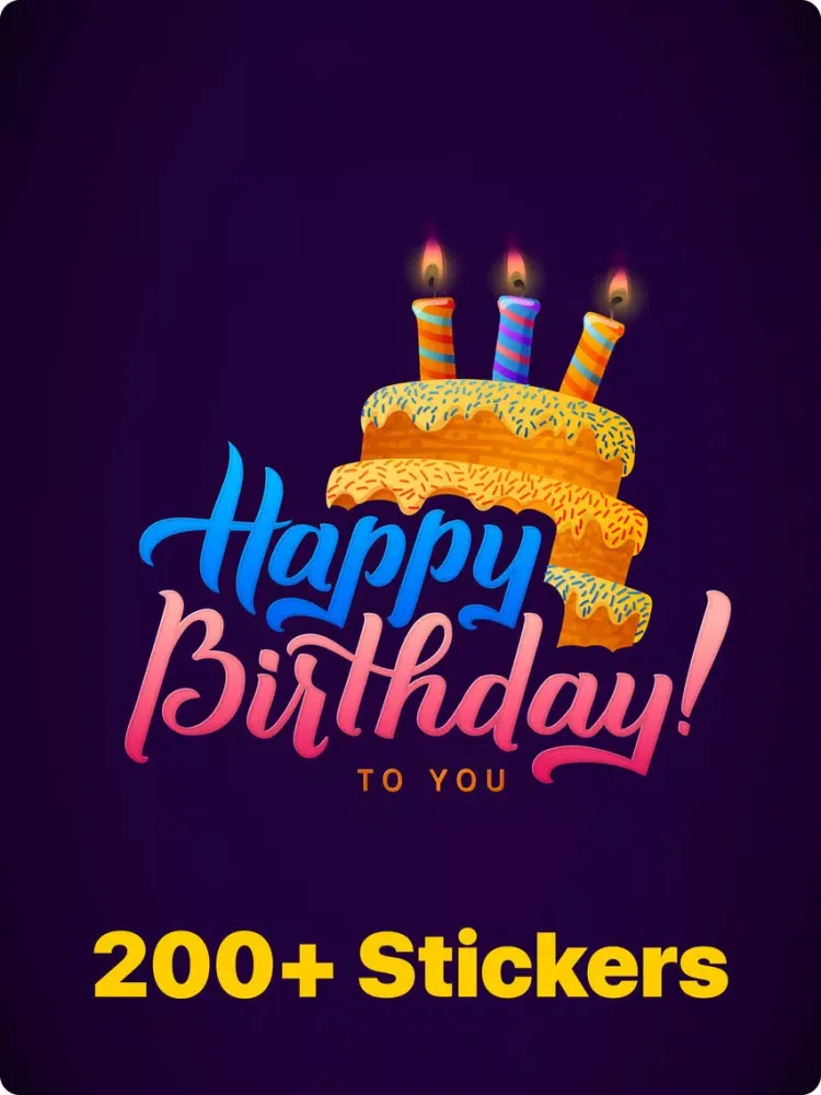 200+ Birthday MEGA Sticker App iPad  স্ক্রিনশট