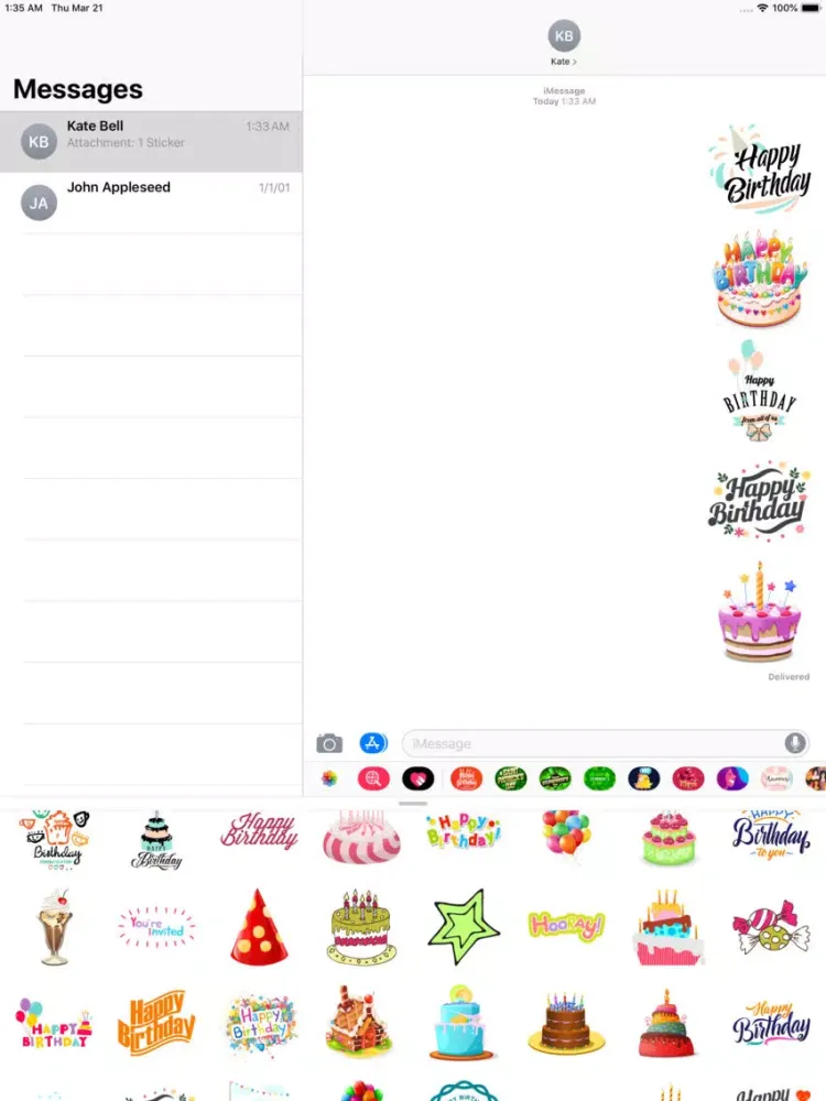 200+ Birthday MEGA Sticker App iPad  স্ক্রিনশট