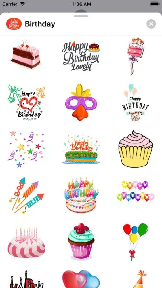 200+ Birthday MEGA Sticker App স্ক্রিনশট