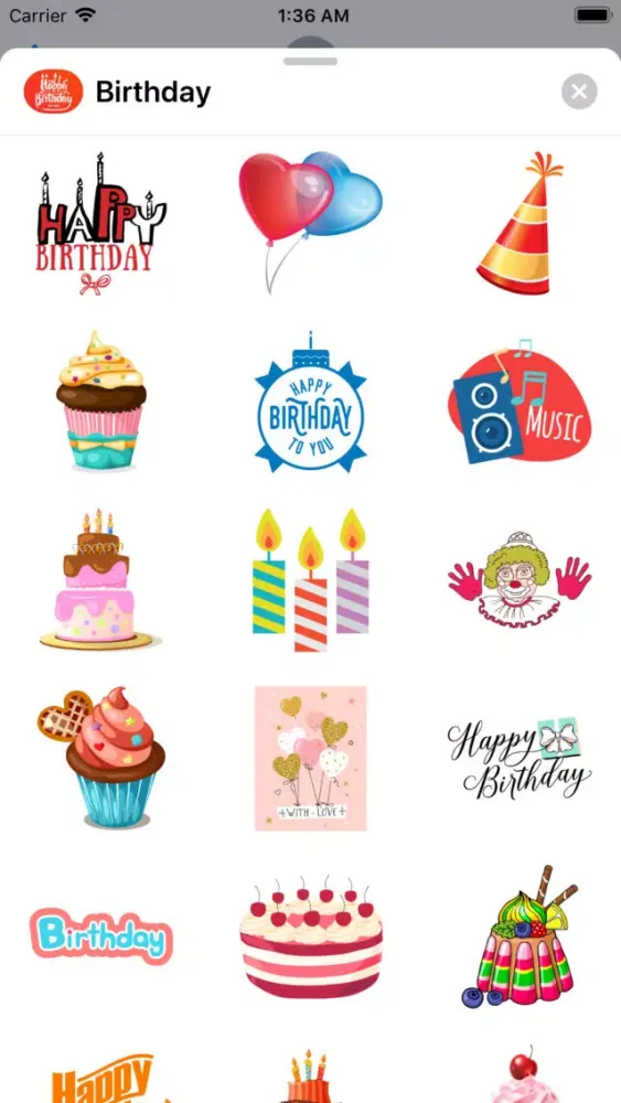 200+ Birthday MEGA Sticker App স্ক্রিনশট