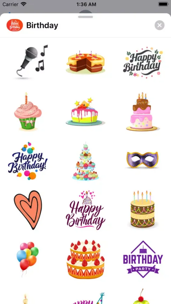 200+ Birthday MEGA Sticker App স্ক্রিনশট