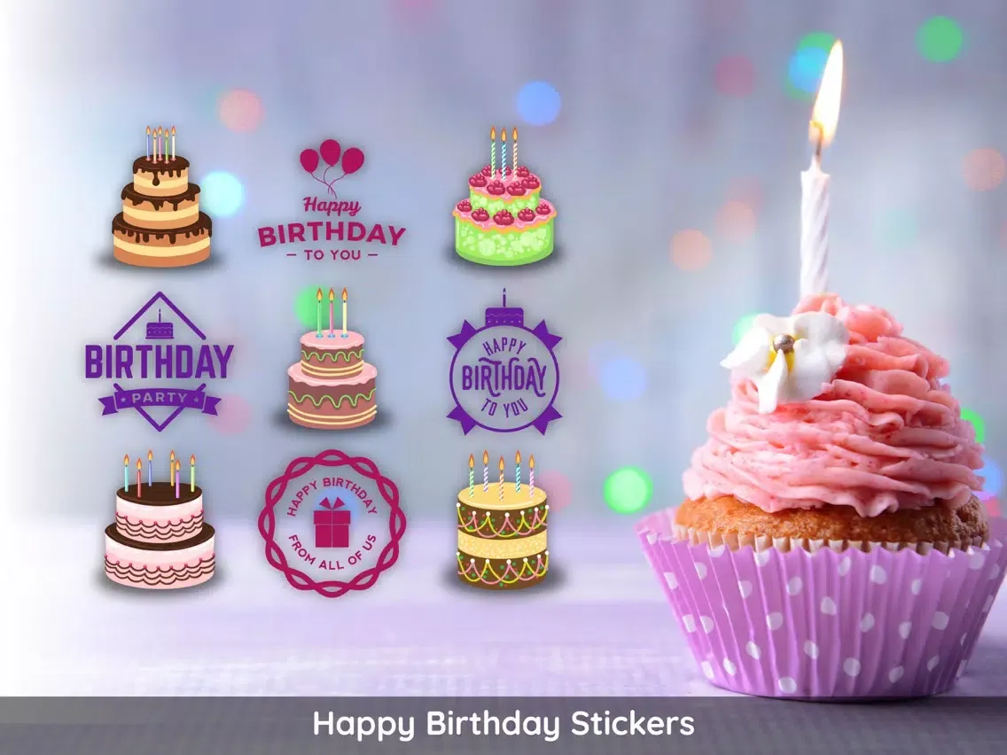 Birthday iMessage Sticker App iPad  Ekran Görüntüleri