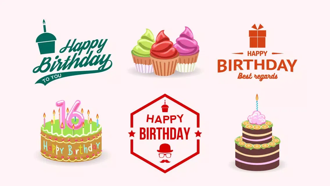 Birthday iMessage Sticker App Ekran Görüntüleri