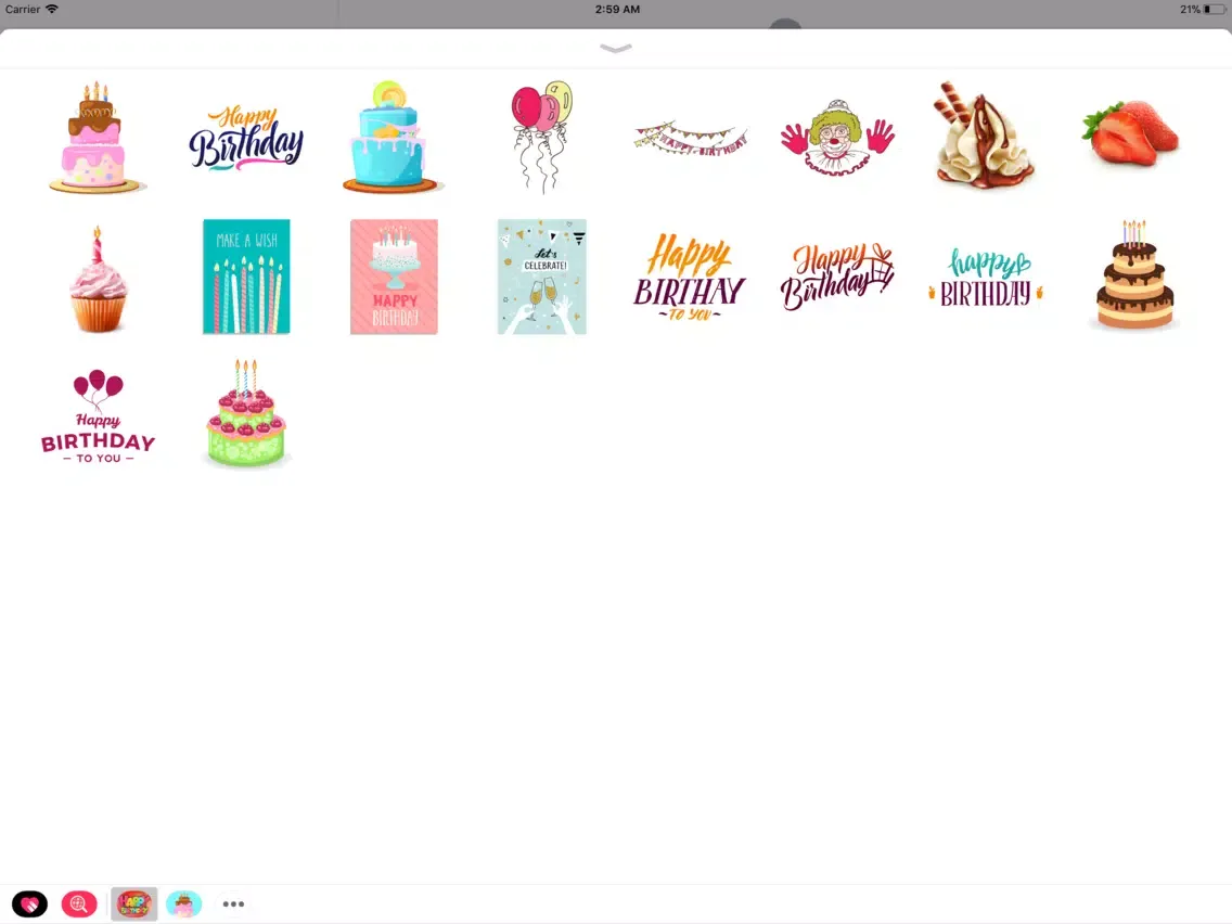 Happy Birthday Celebration App iPad 应用截图