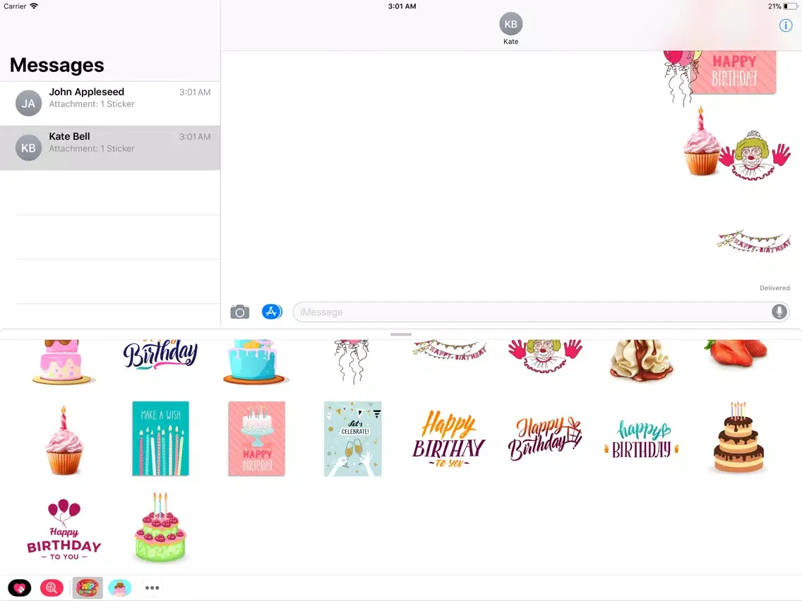 Happy Birthday Celebration App iPad 应用截图