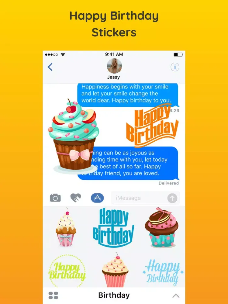 Zrzuty ekranu Best Happy Birthday Stickers iPad 