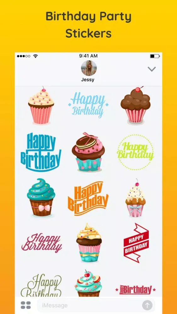 Zrzuty ekranu Best Happy Birthday Stickers