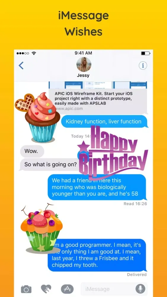 Zrzuty ekranu Best Happy Birthday Stickers
