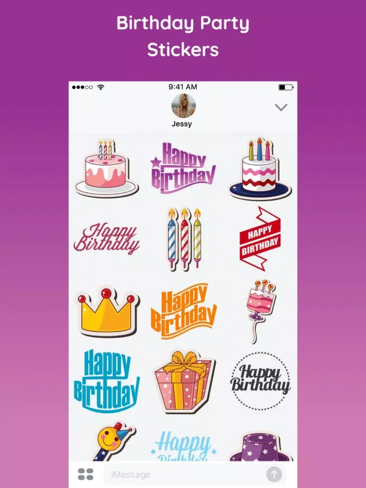 Capturas de pantalla de Happy Birthday Emoji Sticker iPad 