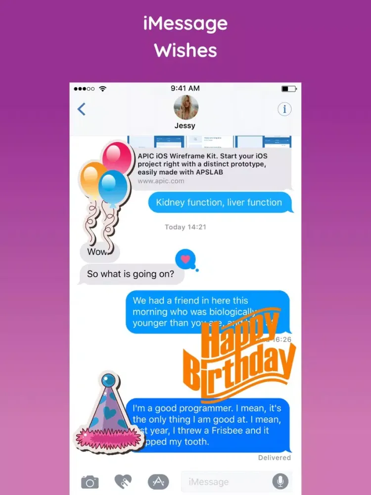 Capturas de pantalla de Happy Birthday Emoji Sticker iPad 