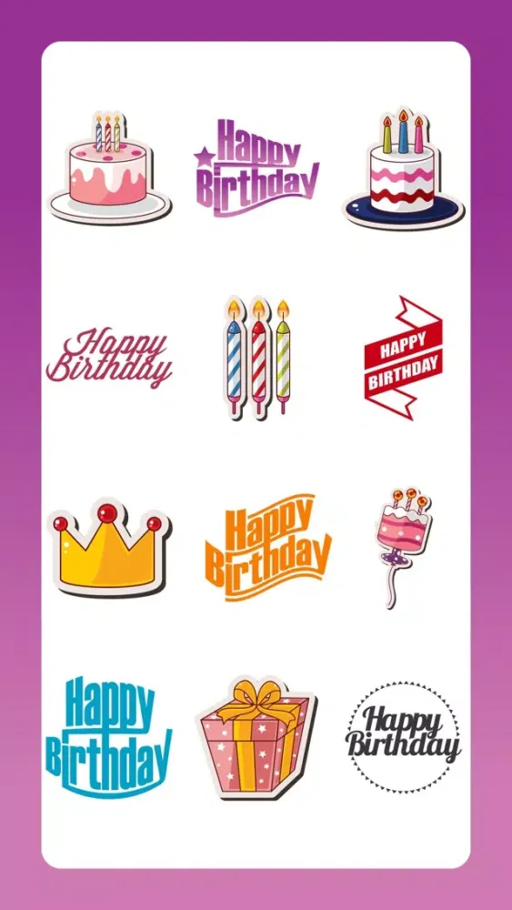 Capturas de pantalla de Happy Birthday Emoji Sticker