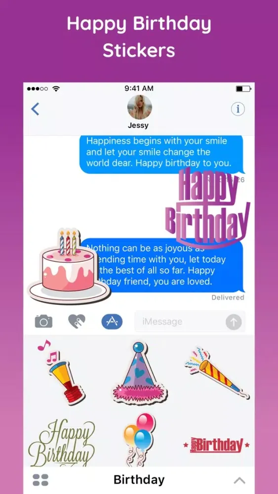 Capturas de pantalla de Happy Birthday Emoji Sticker