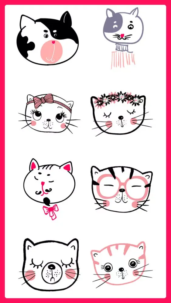 Purrrfect Cats for Texting App Screenshots