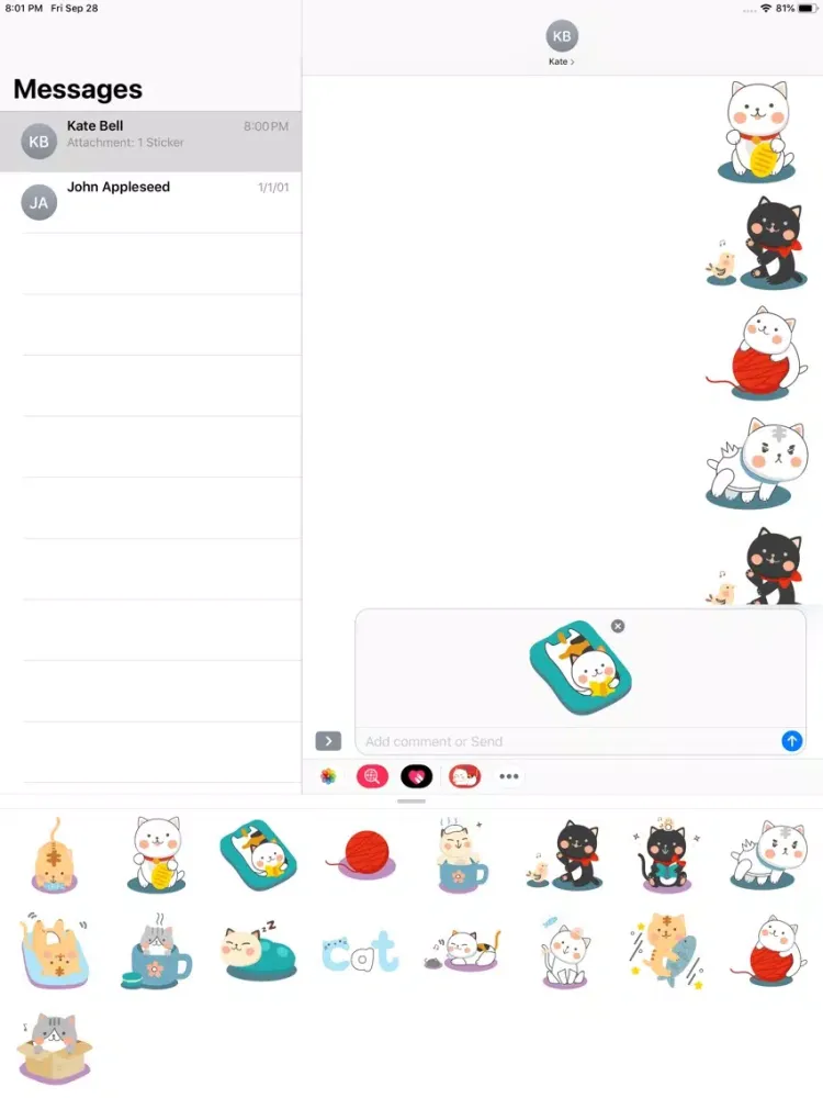 Cat Puns for Texting & Chat IM iPad  स्क्रीनशॉट