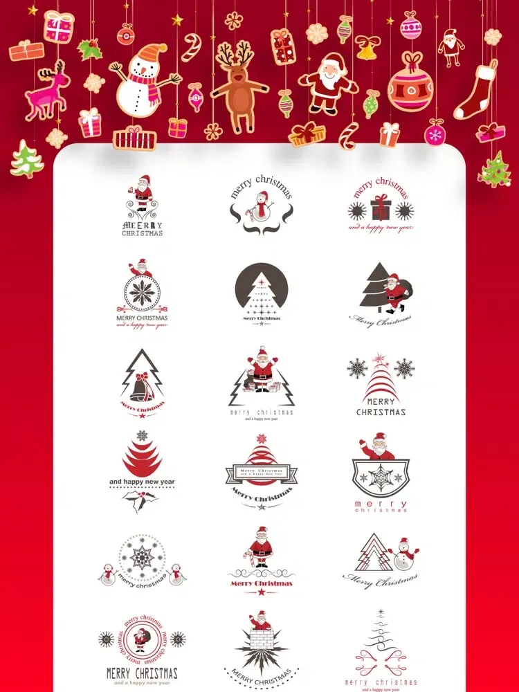 صور 100 Christmas Stickers. Emojis iPad 
