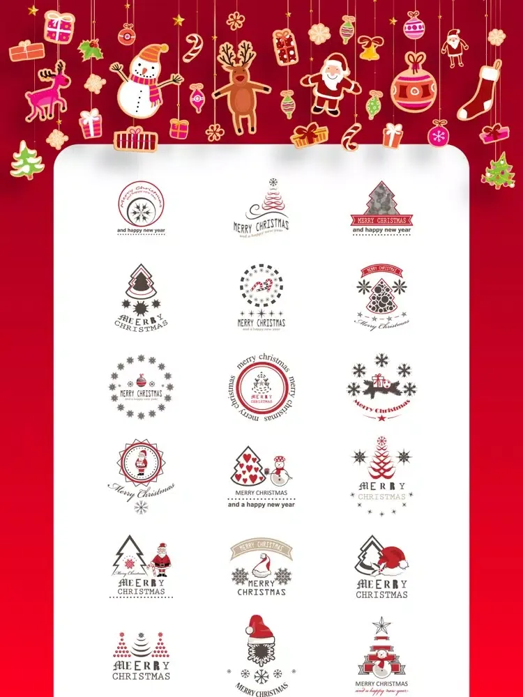 صور 100 Christmas Stickers. Emojis iPad 