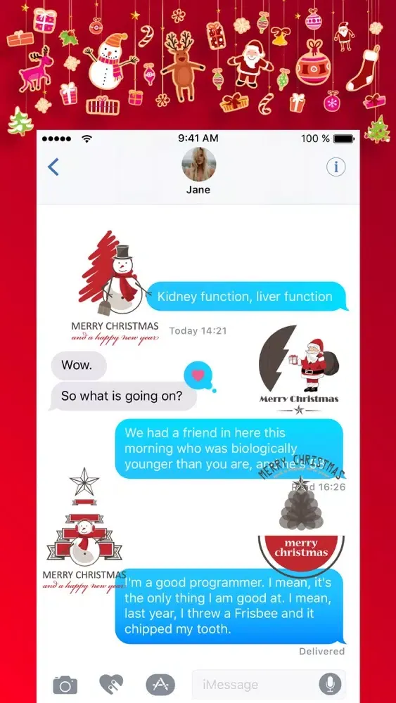 صور 100 Christmas Stickers. Emojis
