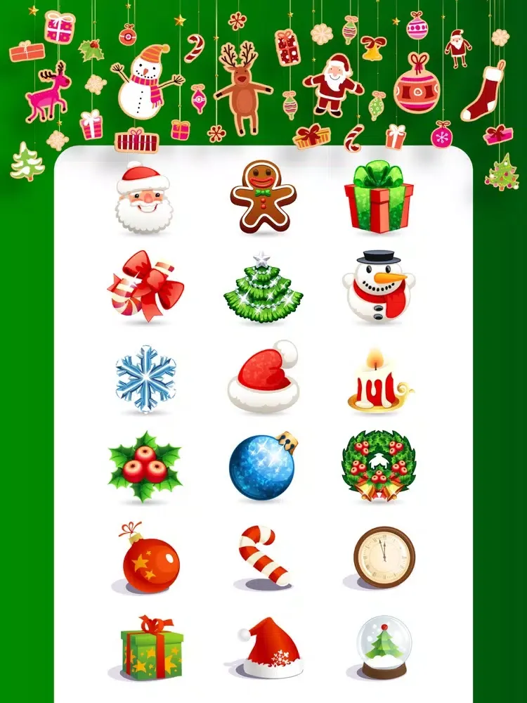 Capturas de tela do Christmas Stickers SMS Emojis iPad 