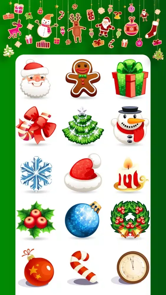 Capturas de tela do Christmas Stickers SMS Emojis