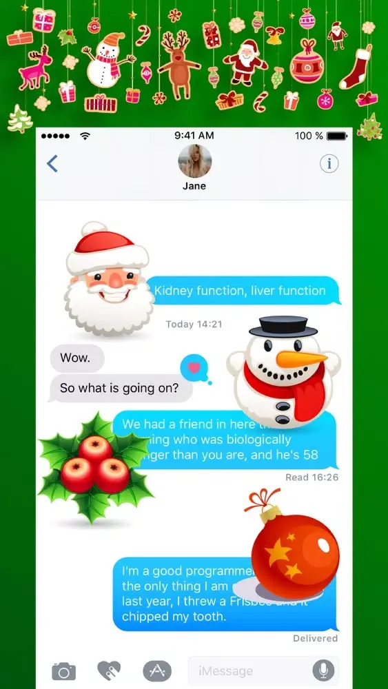Capturas de tela do Christmas Stickers SMS Emojis