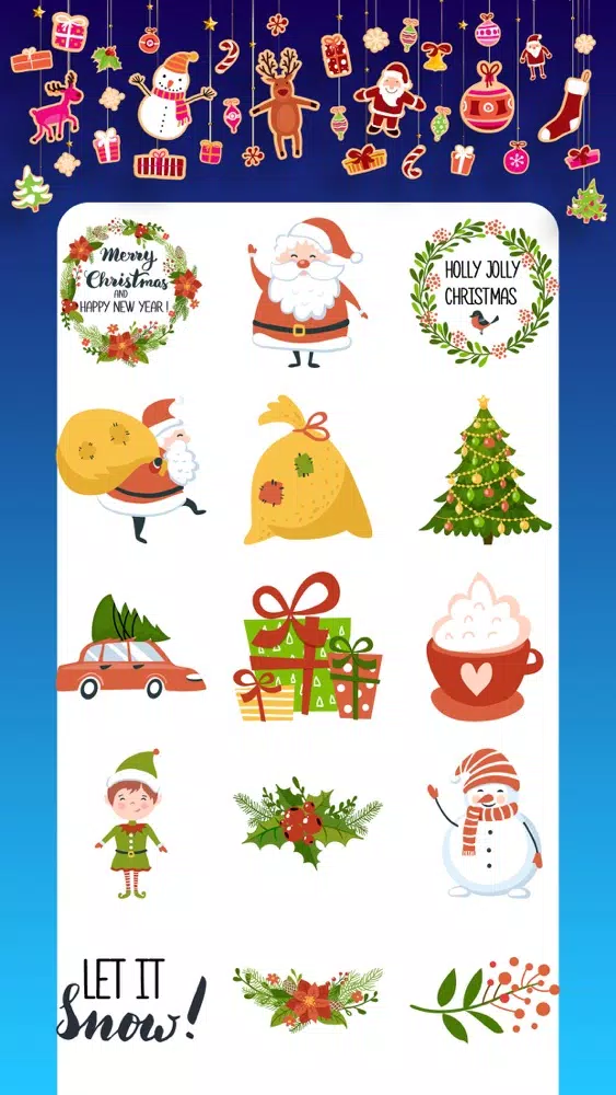 تصاویر Christmas Stickers Greets emo