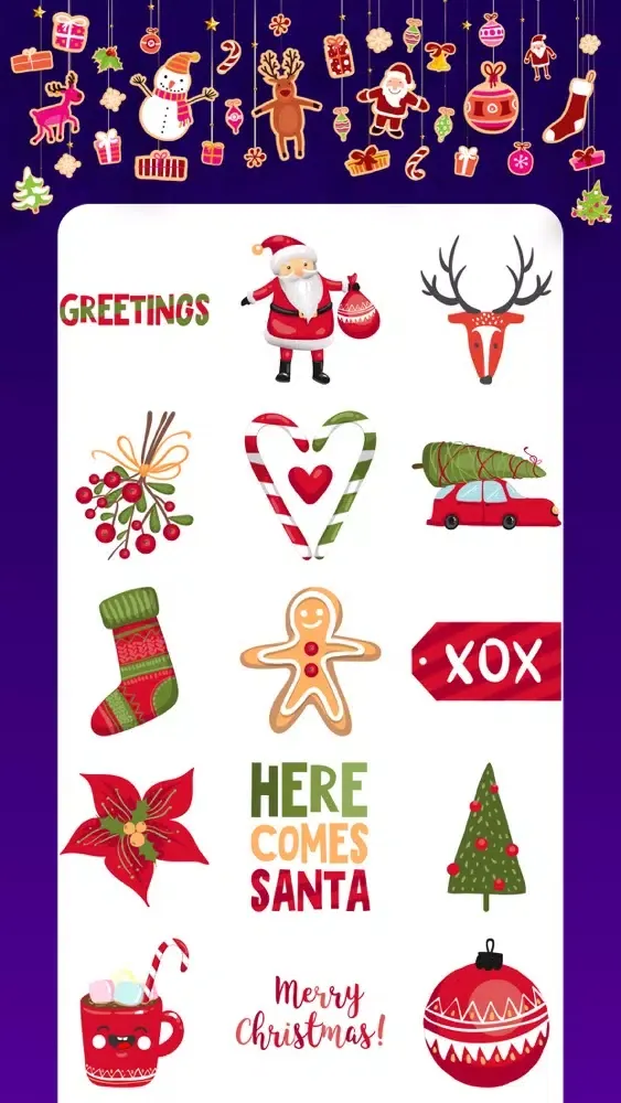 Merry Christmas Stickers! Emo स्क्रीनशॉट