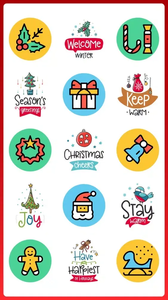 صور Christmas Party Stickers Emo 3