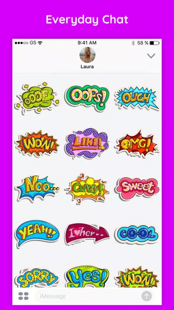 Comic & Cartoon Text Stickers Screenshots