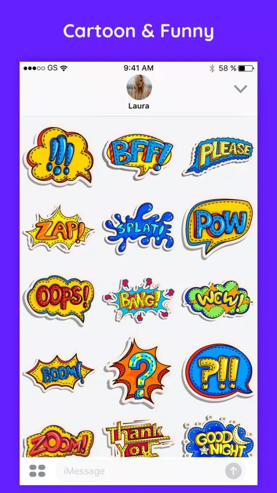 Comic & Cartoon Text Stickers Screenshots