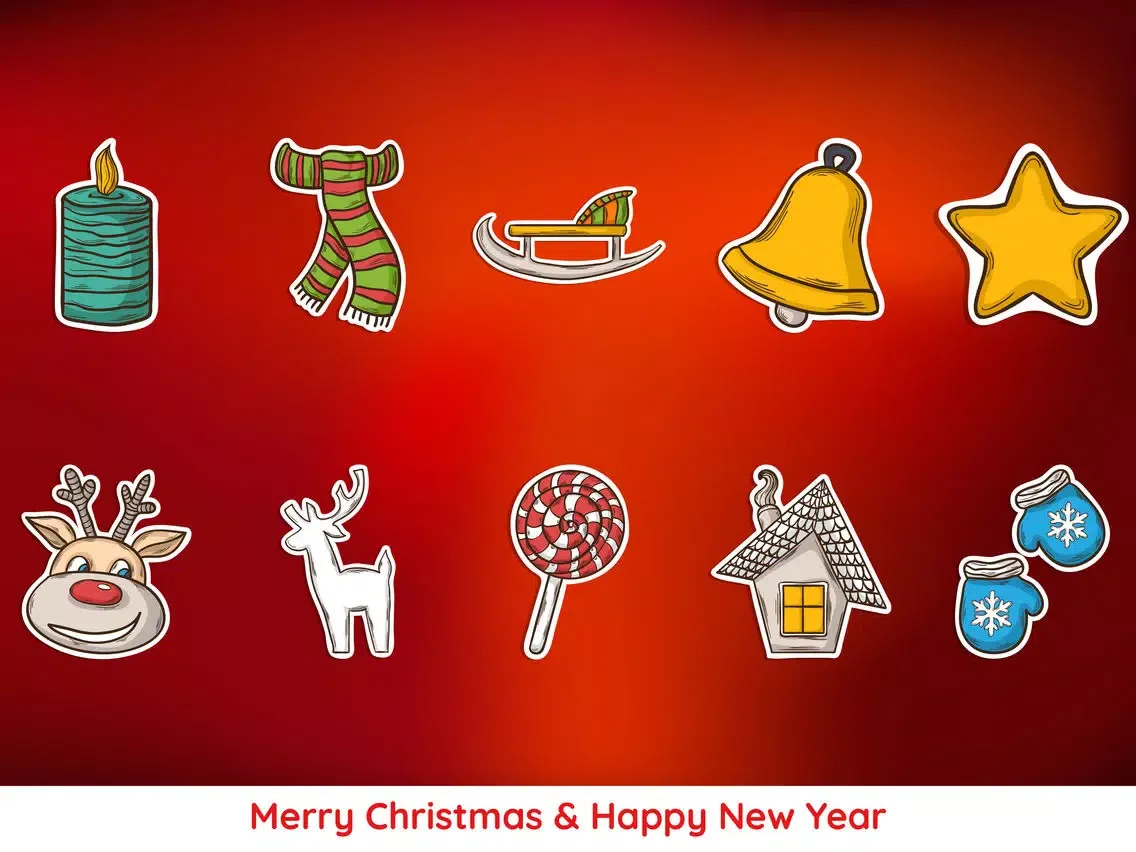 Capturas de pantalla de Merry & Bright Christmas App iPad 
