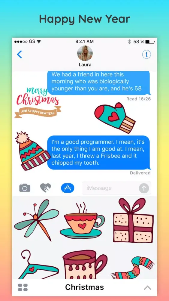 Capturas de tela do Merry Christmas Cheer Sticker