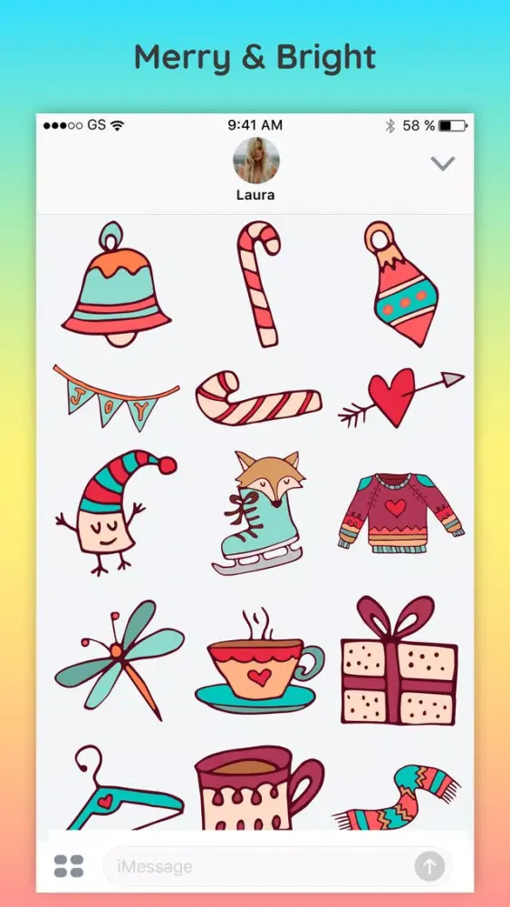 Capturas de tela do Merry Christmas Cheer Sticker