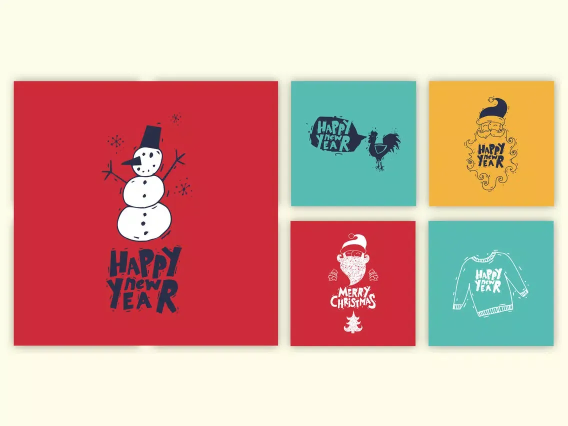 Capturas de tela do Merry Christmas Greets Sticker iPad 