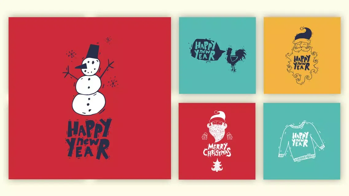 Capturas de tela do Merry Christmas Greets Sticker