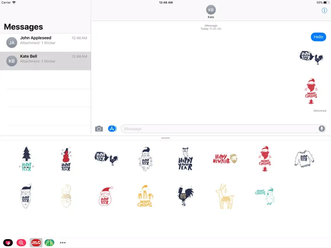 Capturas de pantalla de New Year Christmas Greetings iPad 