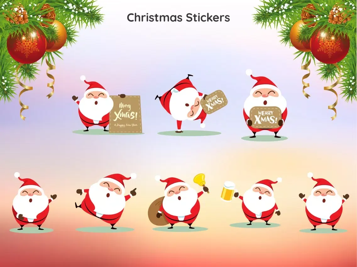Capturas de pantalla de Santa Claus Christmas Sticker iPad 