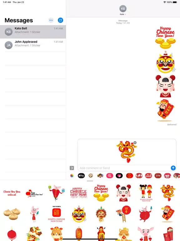Chinese New Year Sticker 中国新年 iPad  سکرین شاٹس