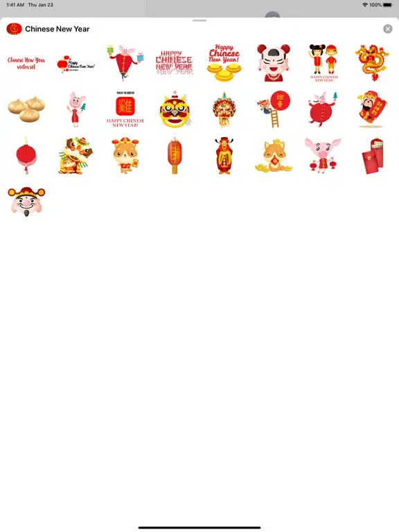 Chinese New Year Sticker 中国新年 iPad  سکرین شاٹس