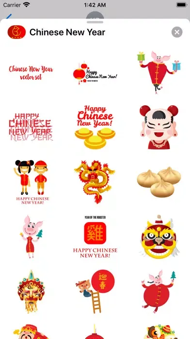 Chinese New Year Sticker 中国新年 سکرین شاٹس