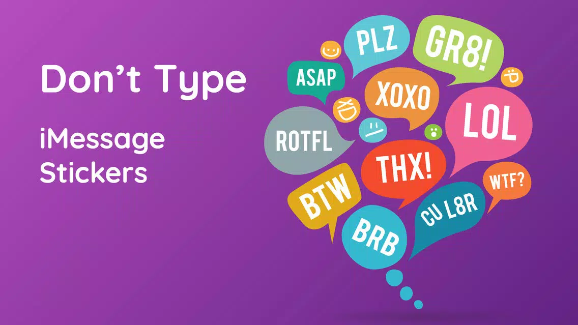 Don't Type - Lazy Sticker Text Screenshots