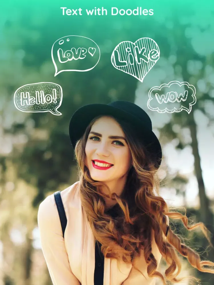 Capturas de tela do Doodles Text Chat Sticker Pack iPad 