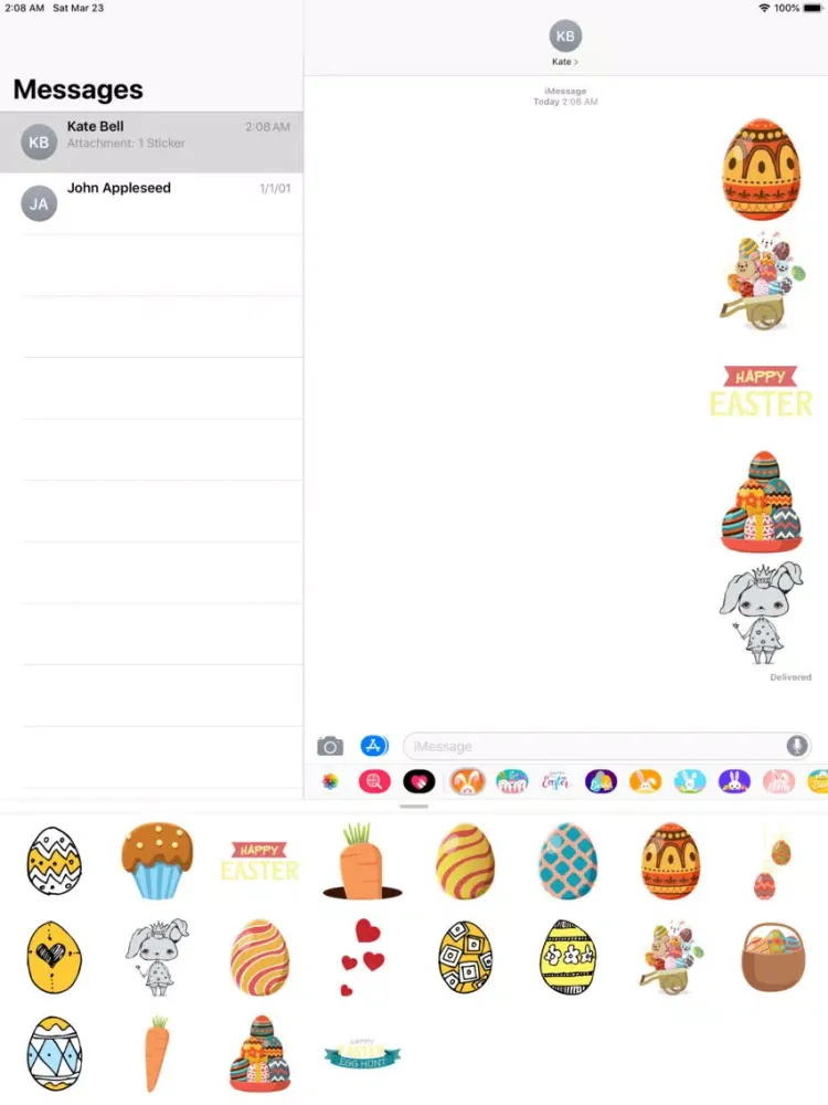 Every Bunny Loves Stickers Emo iPad Screenshots