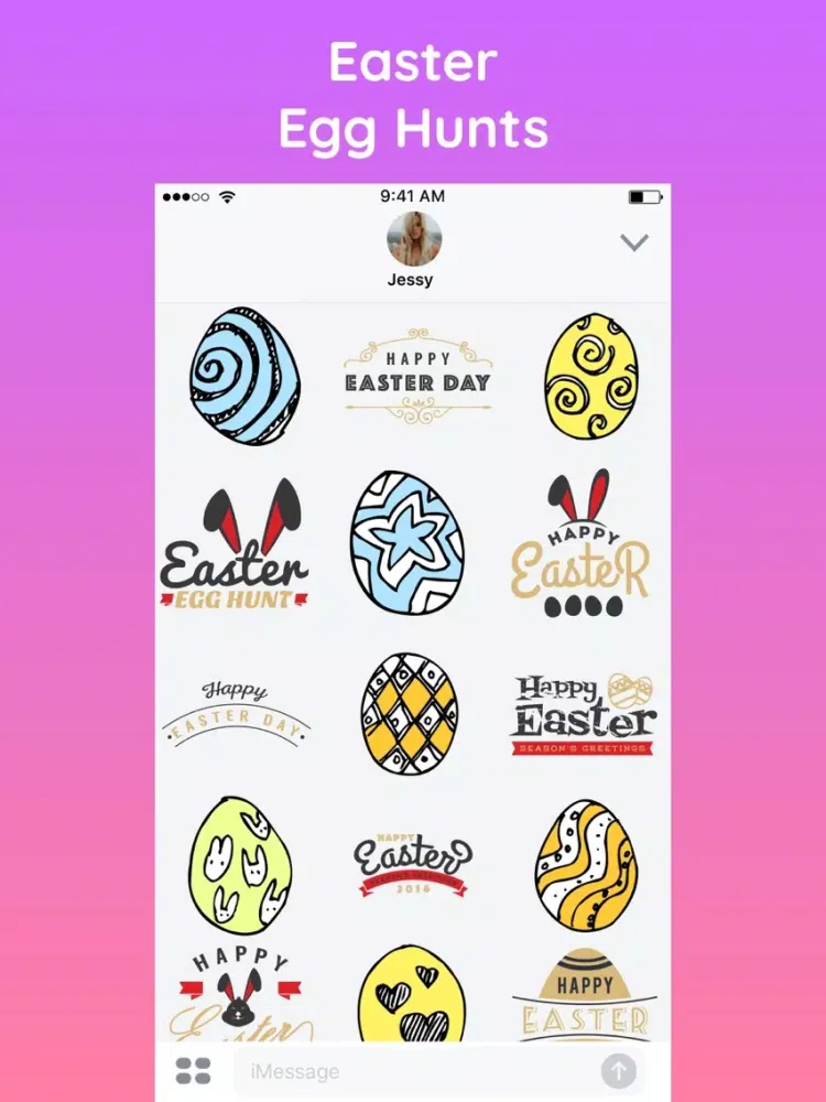 Beautiful Easter Bunny Egg App iPad  Screenshots