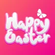 Happy Easter with Bunny & Egg Happy Easter with Bunny & Egg