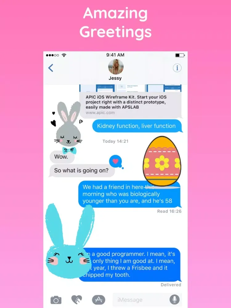 Capturas de tela do Happy Easter with Bunny & Egg iPad 