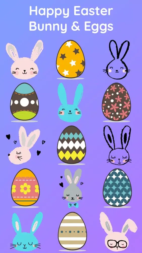 Capturas de tela do Happy Easter with Bunny & Egg