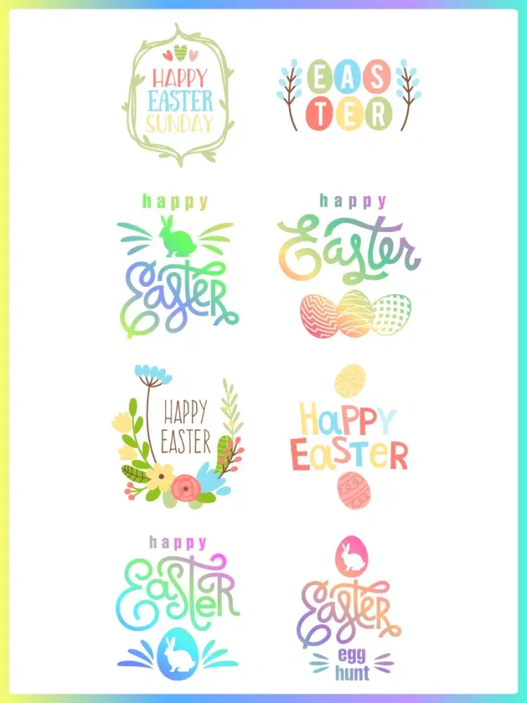 تصاویر Happy Egg Hunt Easter Stickers iPad 