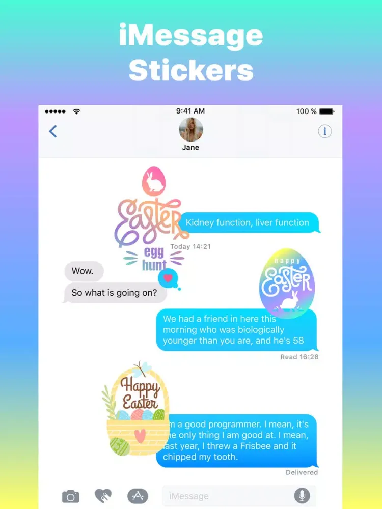 تصاویر Happy Egg Hunt Easter Stickers iPad 