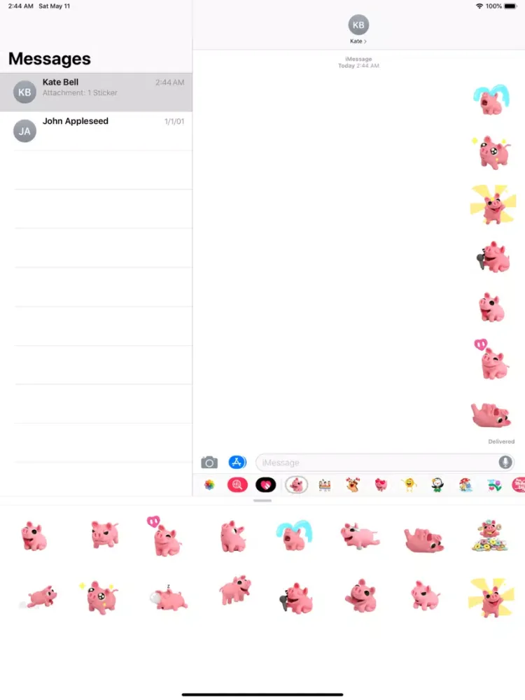Piggy Bang Cutest Sticker Pack iPad  스크린샷
